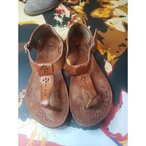 Cuba Handmade Leather Sandals Size 7 Brown